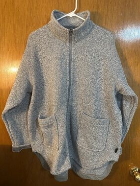 Patagonia Gray Full-Zip Cozy Fleece Jacket with Pockets